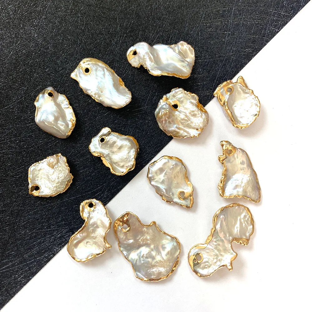 

Натуральный пресноводный жемчуг неправильной формы, подвеска из переработанного жемчуга для изготовления ювелирных изделий своими руками...