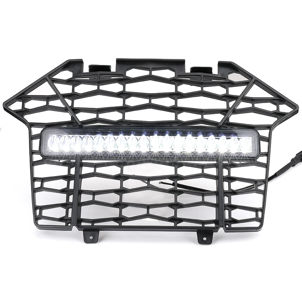 

KEMIMOTO UTV RZR Передний бампер с сетчатой решеткой и светодиодной панелью, совместимый с Polaris RZR Pro XP / XP 4 2020-2024