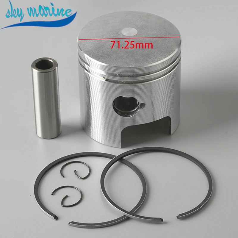 12100-96353-025 НАБОР ПОРШНЕВ (+0 25) для выдвигателя Suzuki 20HP 25HP 30HP DT20 DT25 DT30 12100-96353 71 25MM