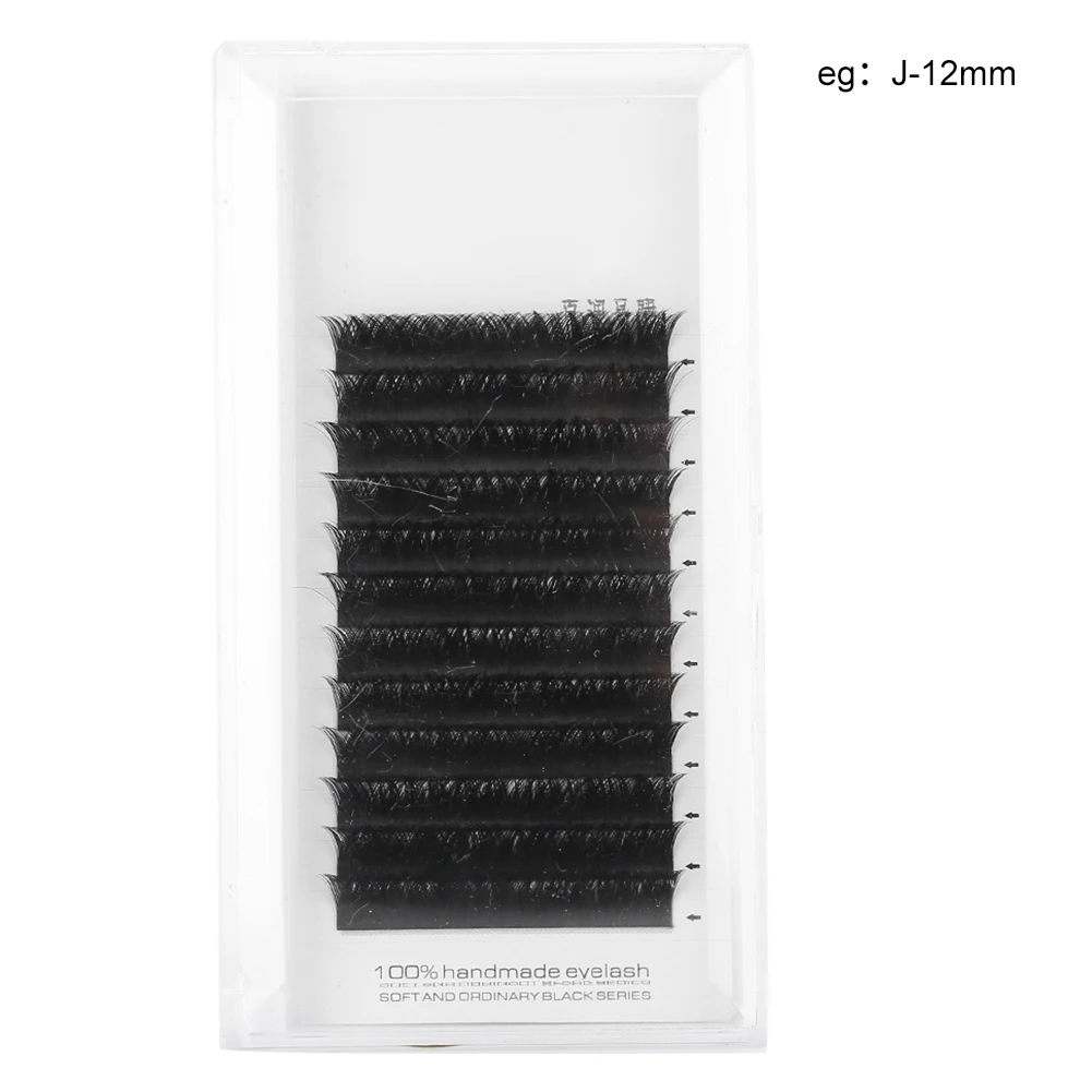 

0.05mm V-Shaped Dense False Eyelashes Eyelash Extension Grafting False Lashes (J Type)12mm