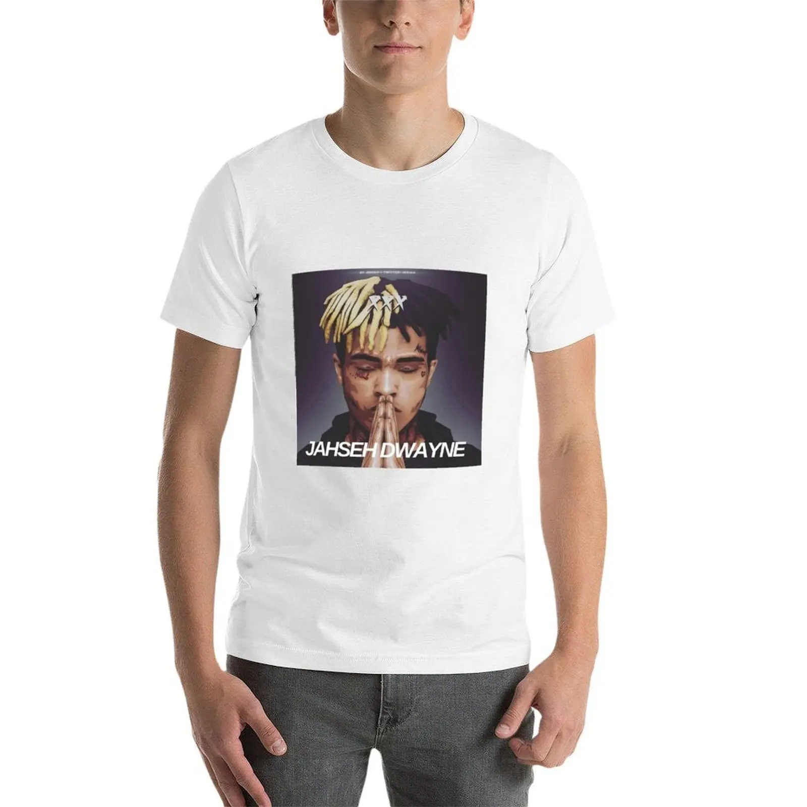 Фото Футболка Fan of XXXtentation, мужские футболки, хлопковые футболки для мужчин, хлопковая мягкая футболка №4