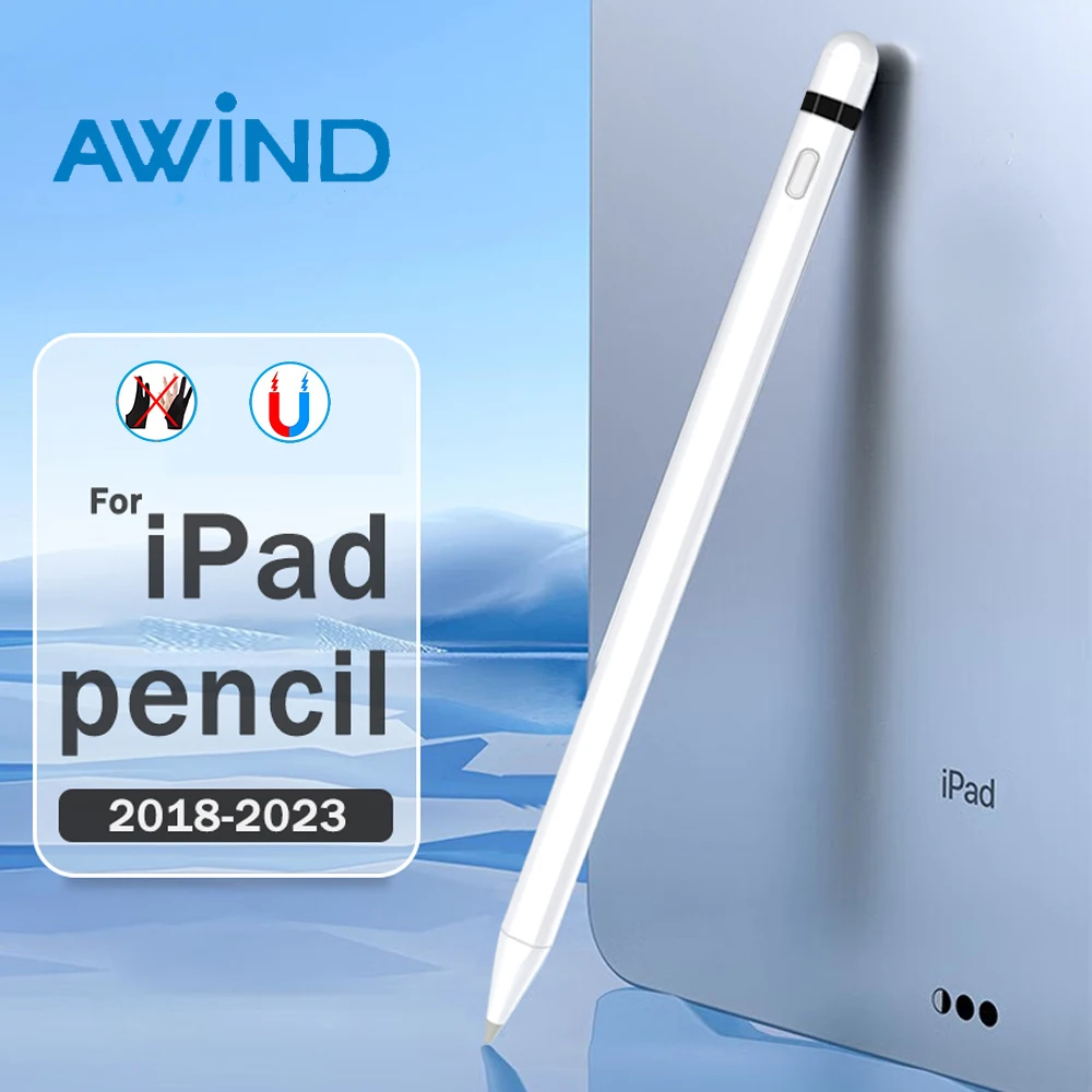 

AWIND для Apple Pencil 2 1-го поколения, аксессуары, сенсорная ручка, iPad, планшет с блокировкой ладони