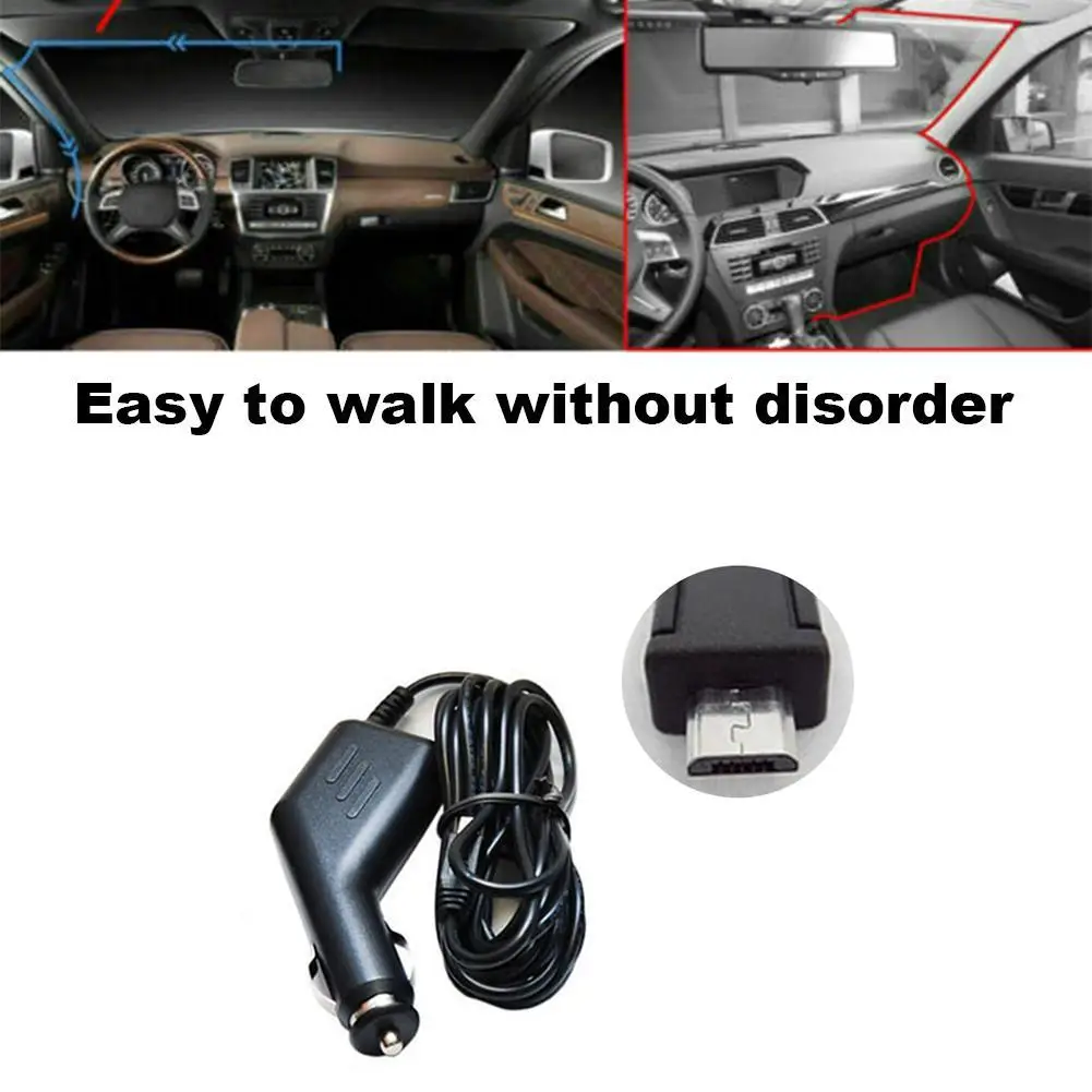500 шт. 3 5 м В изогнутый мини-USB автомобильный зарядный порт для автомобильного