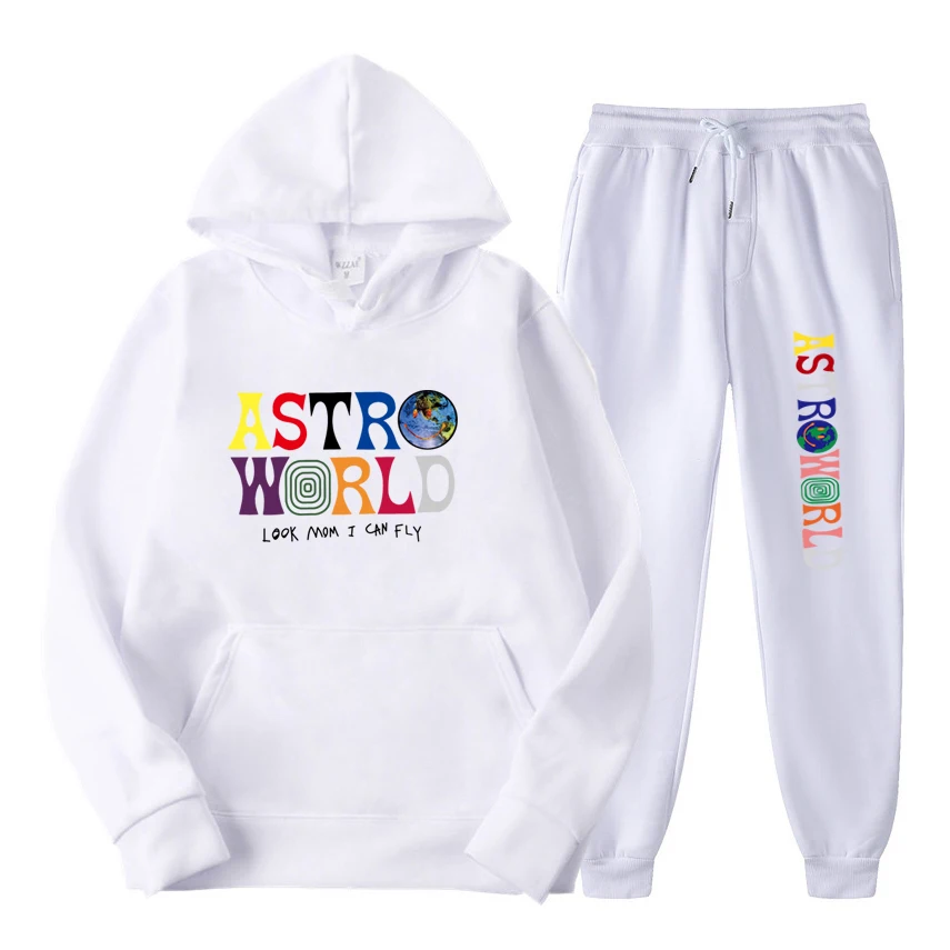 

Зимний комплект с худи для мужчин, модные флисовые красные толстовки, черные Брендовые брюки, повседневный костюм для бега, спортивный кост...