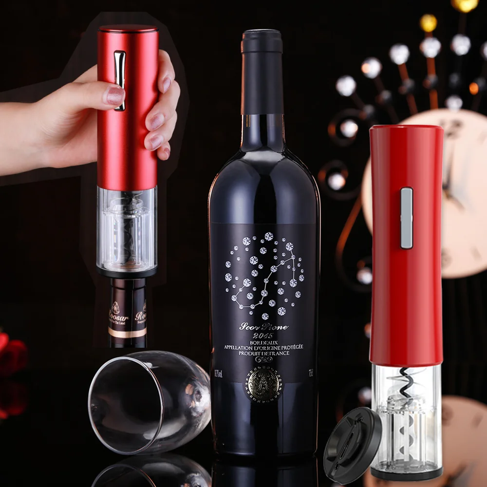 

Автоматическая открывалка для бутылок, Электрический штопор для красного вина, аксессуары для кухни, гаджеты