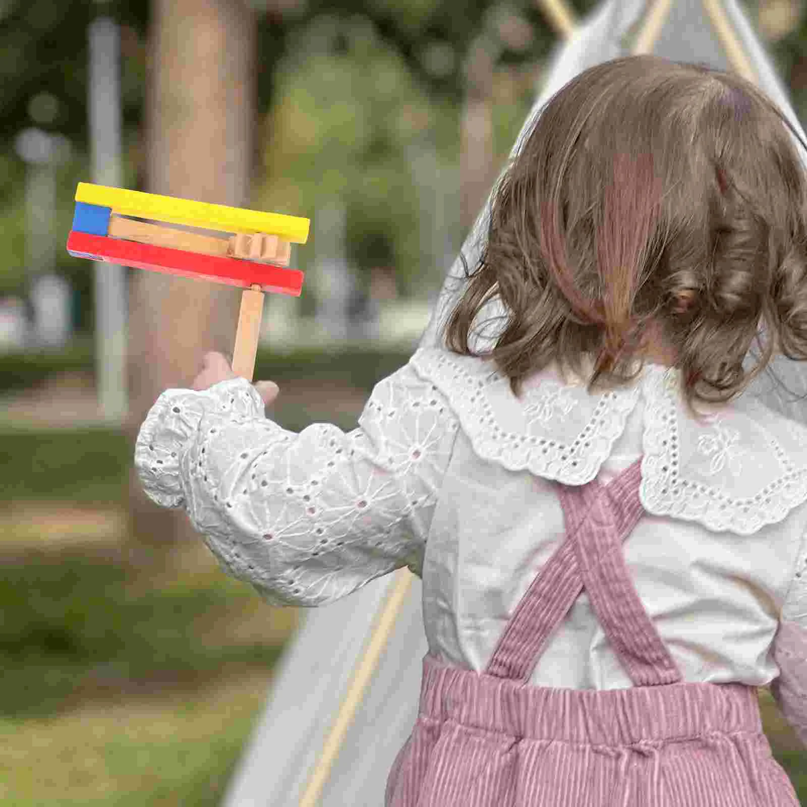 4 шт. матрака шумогенератор музыкальные инструменты длинная ручка деревянный