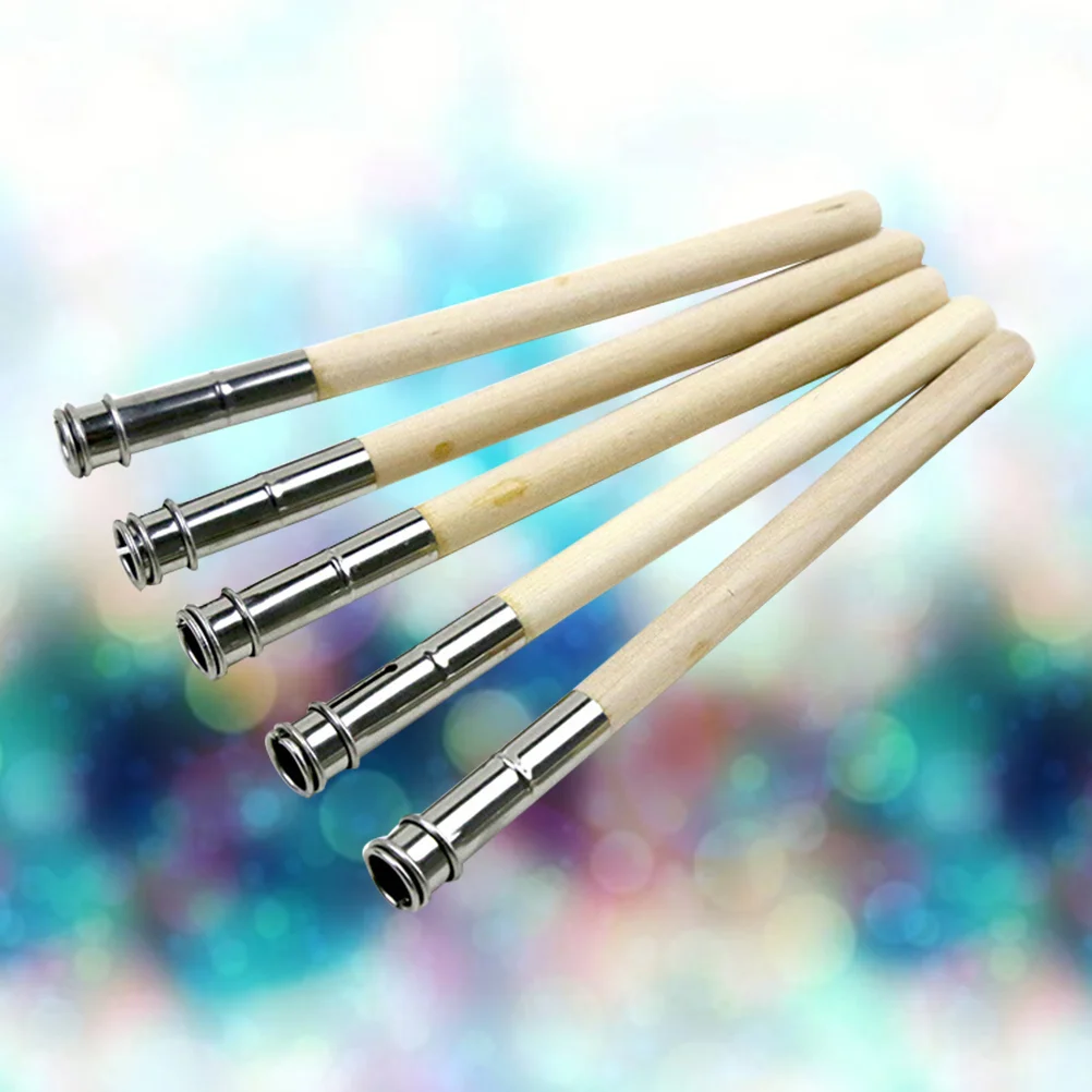 

5 Pcs Lengthener Crayons Kids Extender Polychromo Kids Pencils Tool Wood Extension