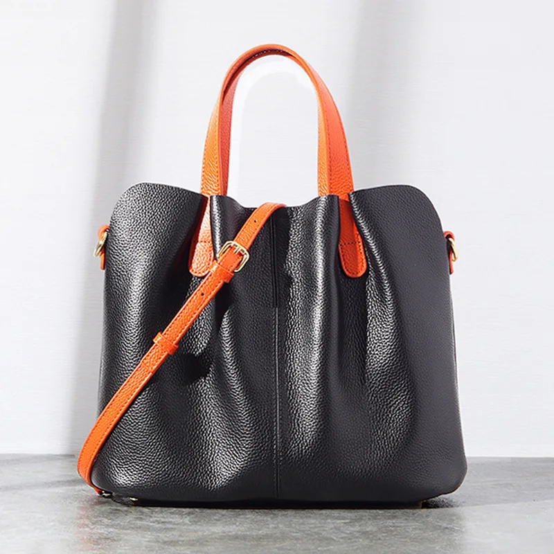 Women's Bag for Women Fashion Luxury Designer Handbags for Women Soft Cowhide Leather Casual Tote High-capacity Shoulder Bag New