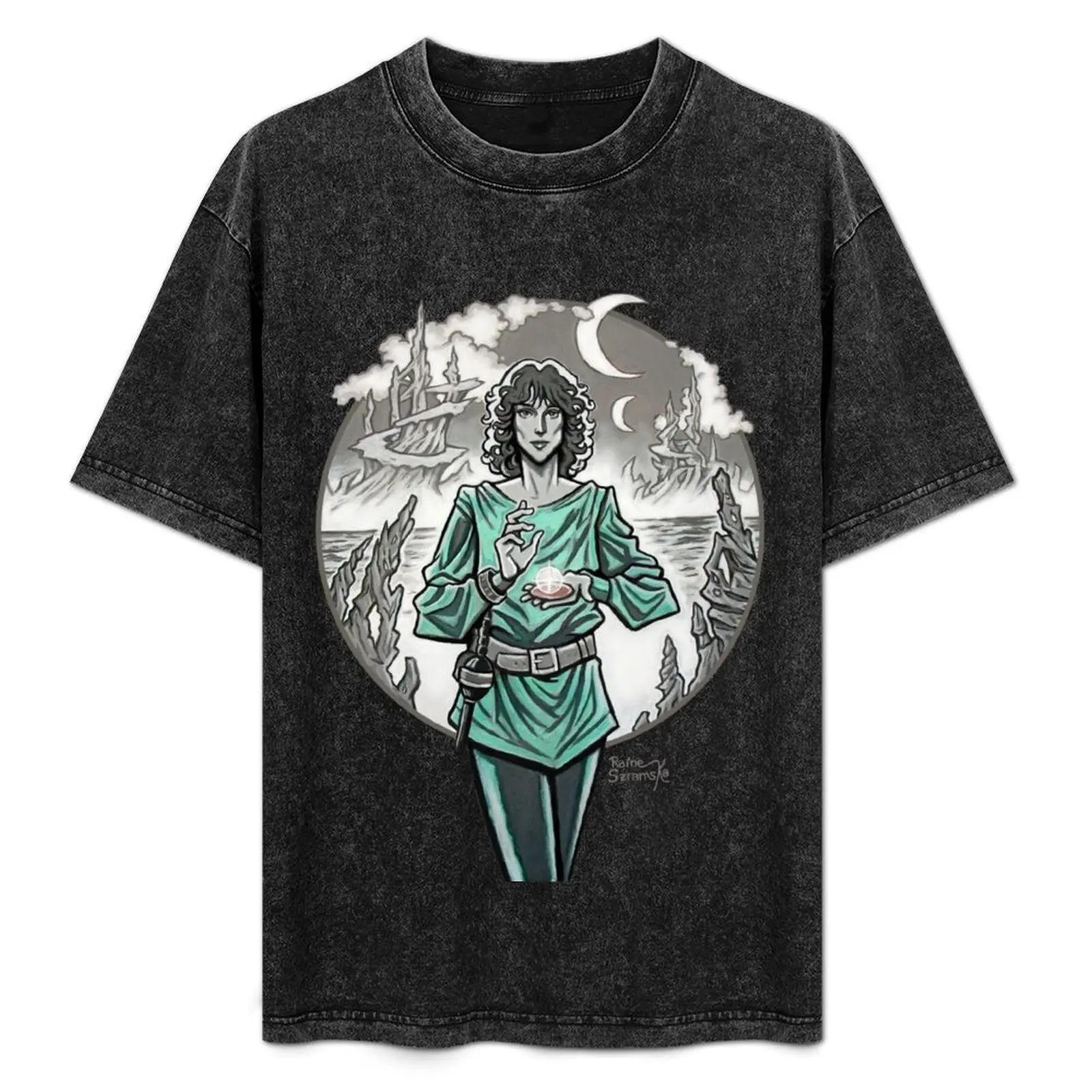 Мужская Винтажная Футболка оверсайз с коротким рукавом