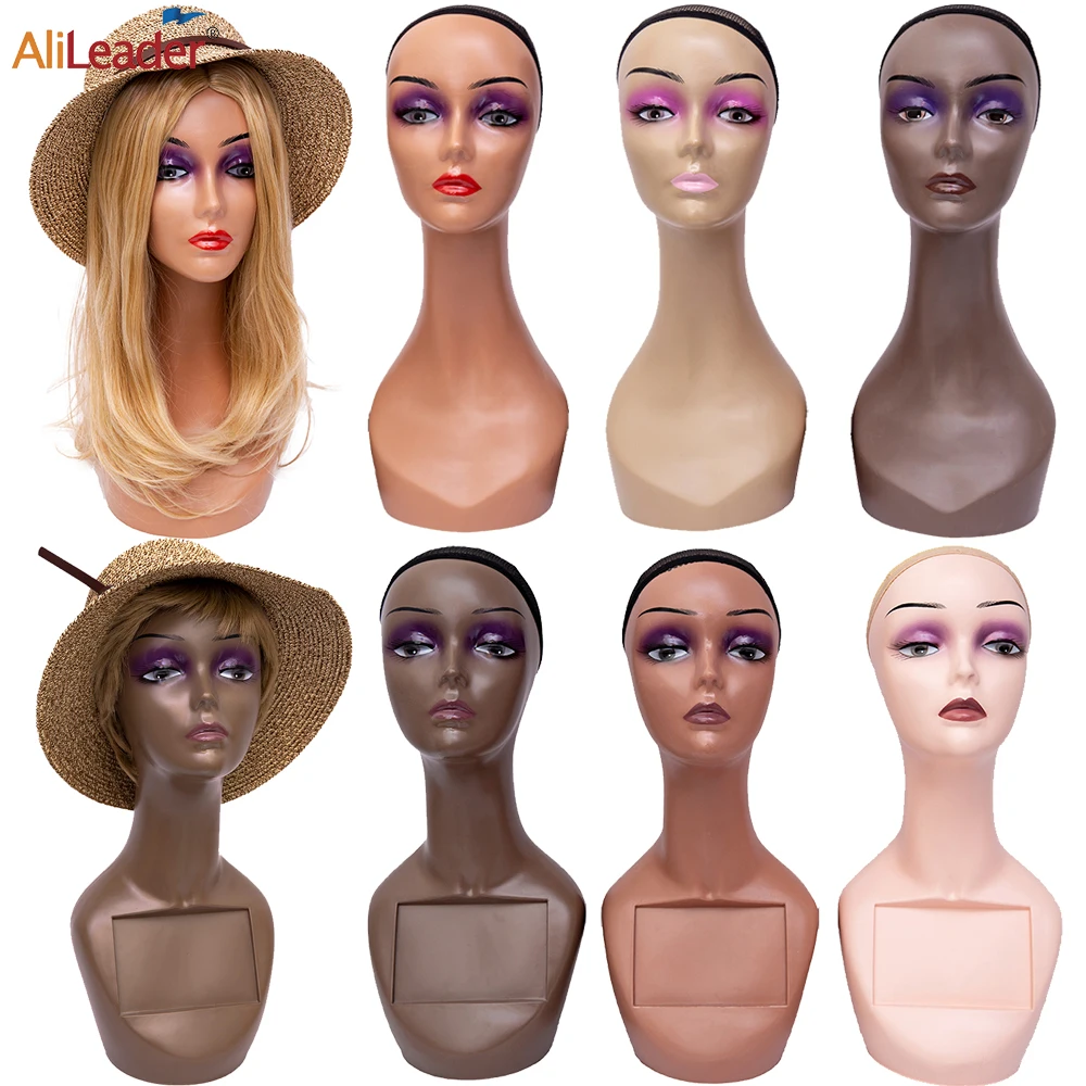 

Realistic Female Mannequin Head Good Quality Wig Display Stand Model Head 360 Electric Rotating Product Display Turntable