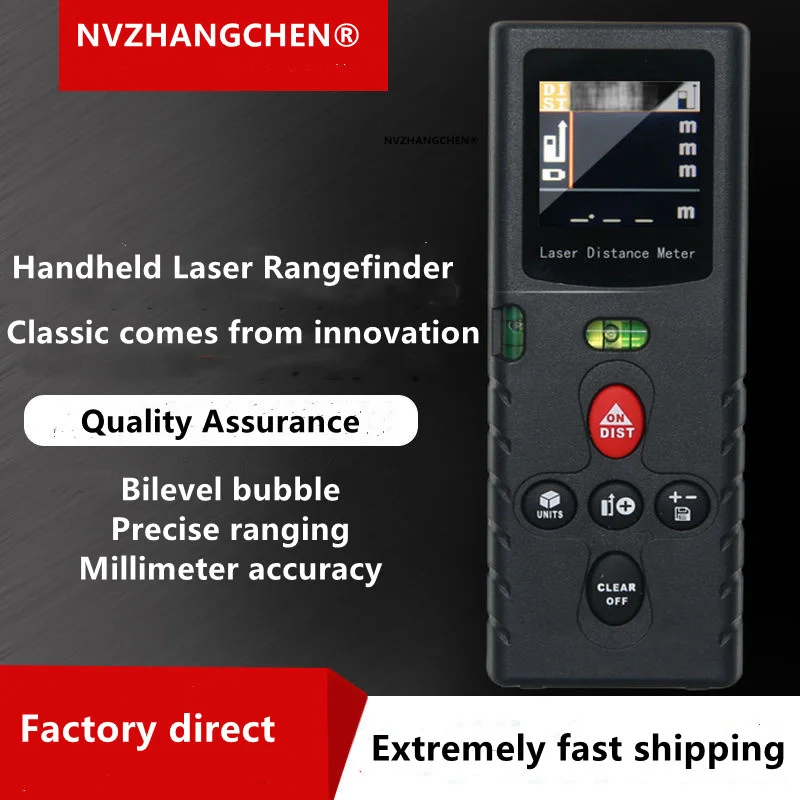 

Laser Rangefinder Handheld Laser Distance Meter LCD Digital Display USB Charging for Diy Home Improvement Building Measure Tools