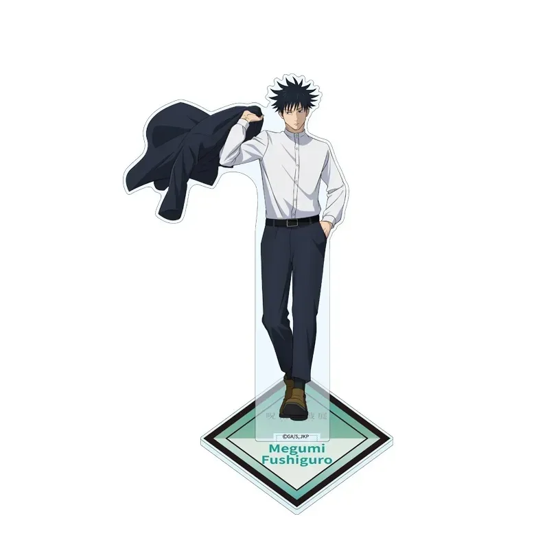 Фото JUJUTSU KAISEN 15CM акриловой носитель стенд ITADORI YUJI SATORU GOJO фигурные украшения HOMO CREATIVE BOYS фестиваль подарков №3