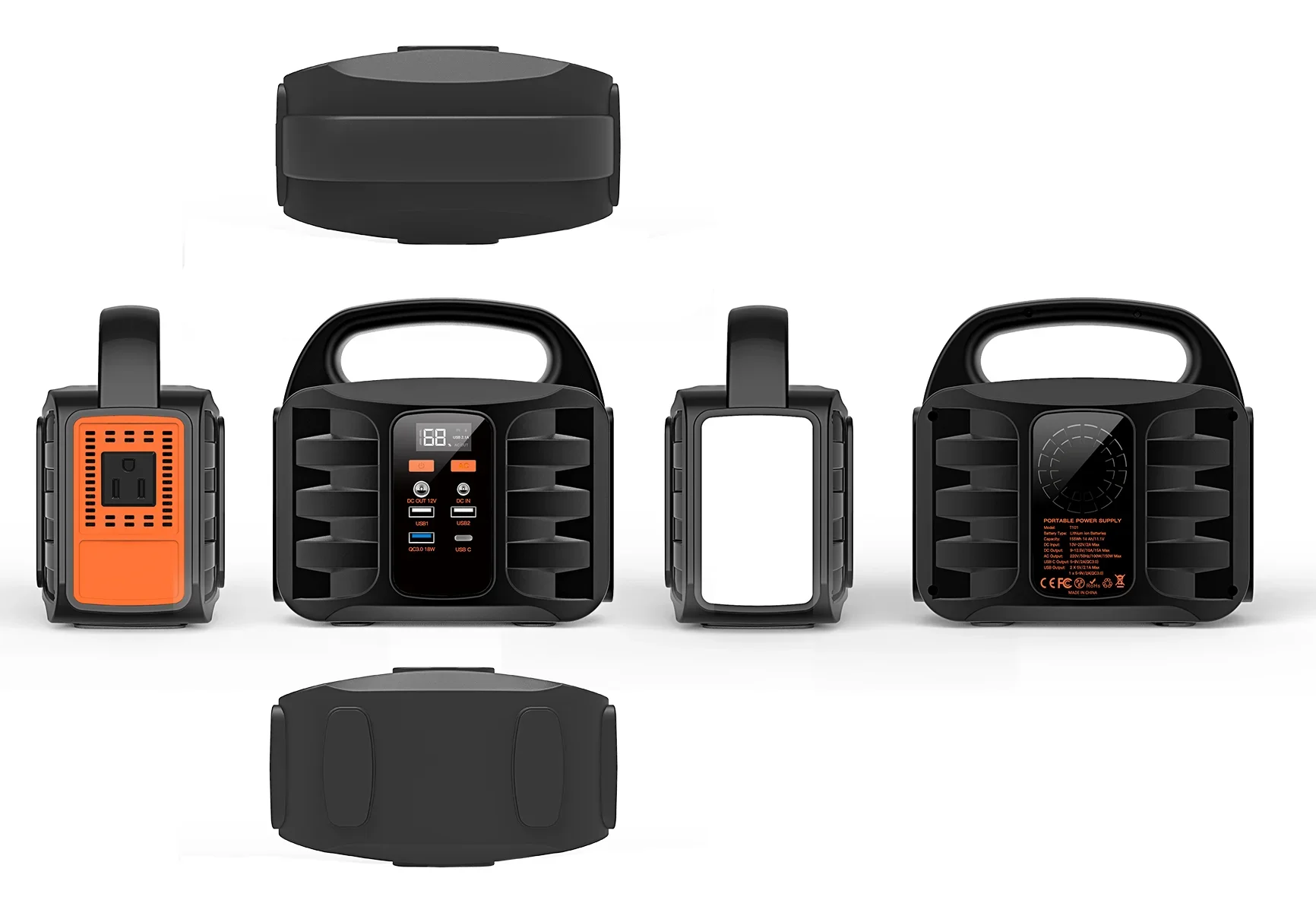 Портативная Домашняя электростанция на солнечной батарее 100 Вт 42000 мАч/3 7 в Вт/ч