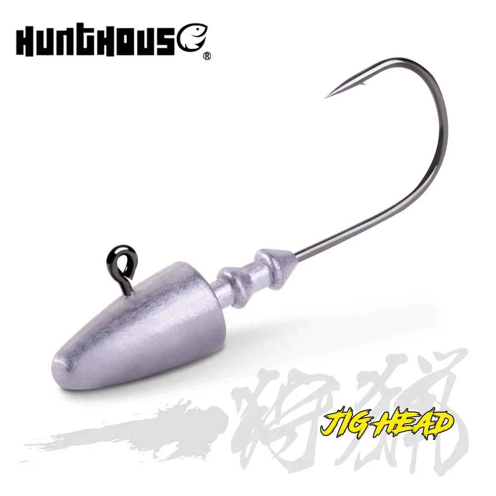 

Hunthouse 7g 10g 12g 14g Dart Jig Head Fishing Hook Soft Lure High Carbon Steel Fishhooks jig heads for fishing hooks fishing