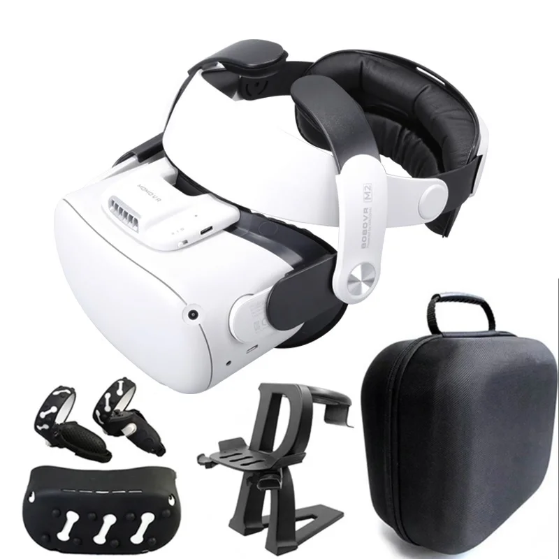 

Top M2 VR Accessorie Halo Strap For Oculus Quest 2 Protective Cover Touch Controller Cover Adjustable Elite C2 Quest 2 Bag