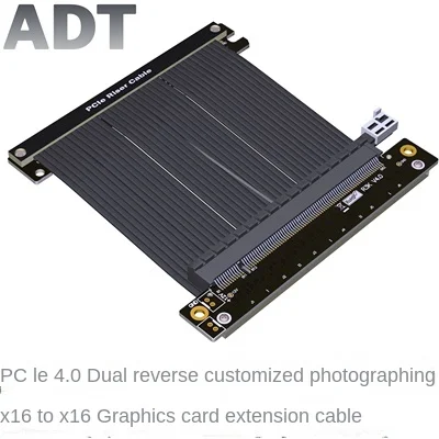 

2022 New PCIe 4.0 3.0 x16 Riser Cable RTX3090 RX6800xt Graphics Cards ITX A4 PC Case PCI-E4.0 16x Double Reverse Extension Cable