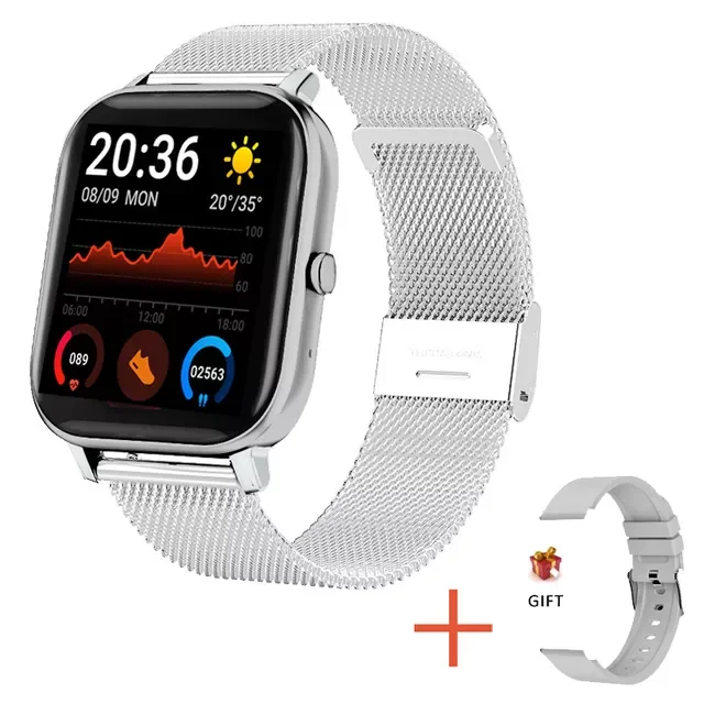 

2022 New Bluetooth Call Smart Watch women Fashion Watch 1.69 Inch Full Touch Screen Blood Pressure Sport Smartwatch Woman