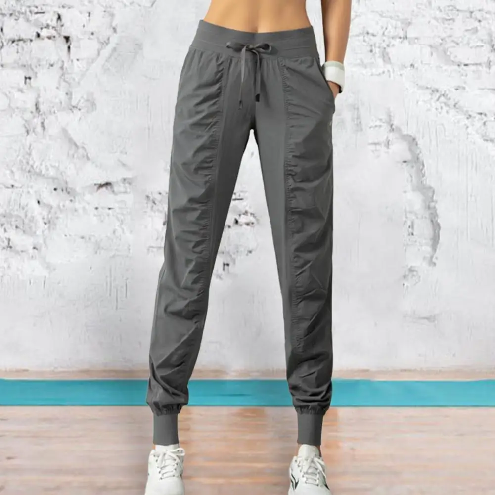 

Женские шаровары, удобные женские брюки-карго, стильные брюки с завышенной талией и шнуровкой, повседневные брюки с ремешком на щиколотке