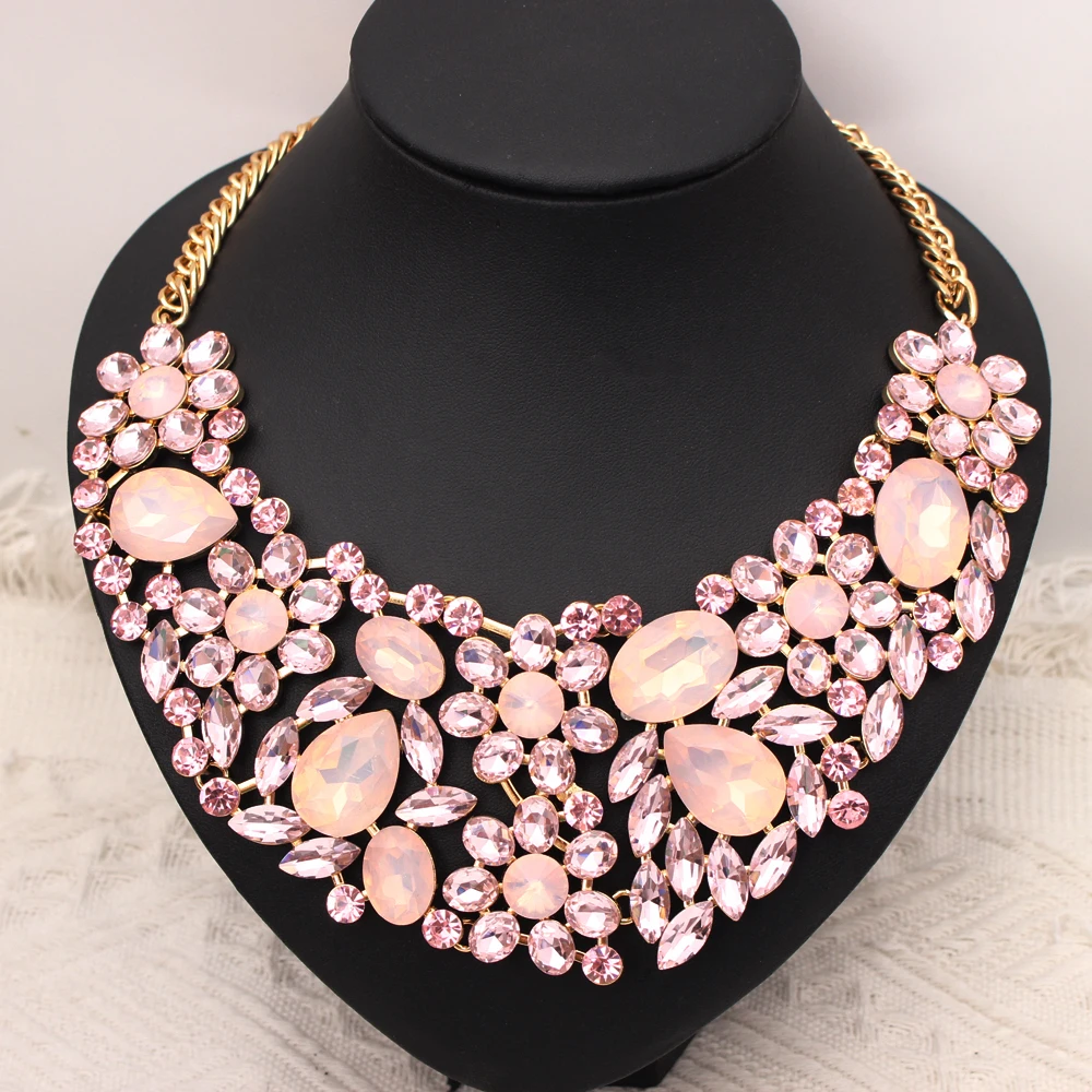 

Ожерелья с кристаллами в форме капли для искусственных цветов Свадебные украшения для невесты