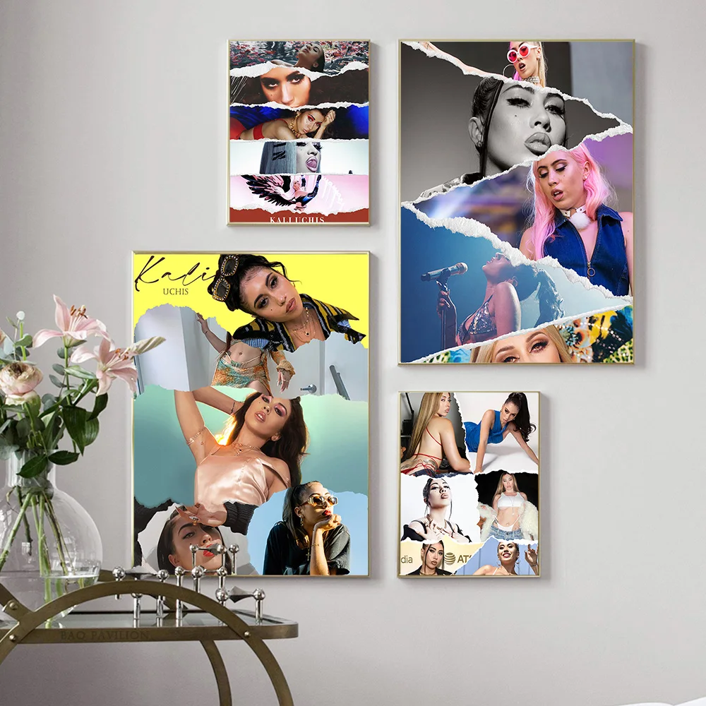 

Kali Uchis Jhene Aiko Star Photo Sexy Poster Singer Music Canvas Painting Modern Wall Art Print Picture Bar Pub Club Home Decor
