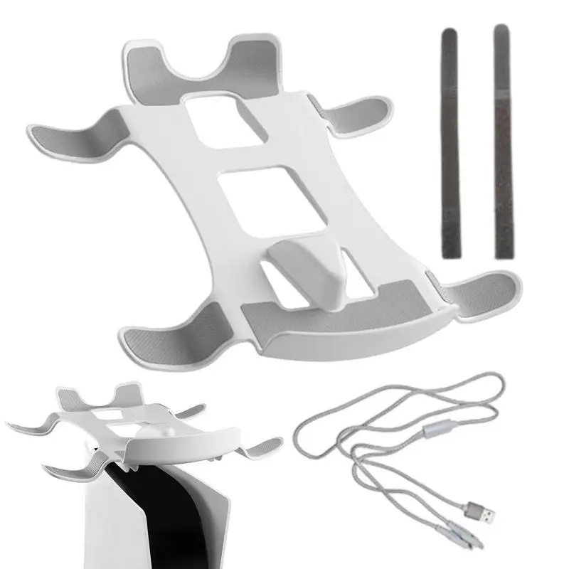 

Многофункциональная зарядная док-станция для контроллера PS VR2, подставка для хранения для консоли PS5, база с вентилятором охлаждения и держателем для гарнитуры