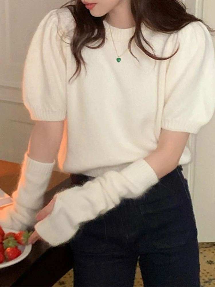 Новогодний красный свитер с нарукавниками для женщин 2024 новинка осени и зимы