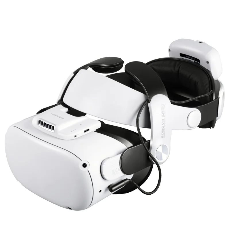 

Top M2 Pro Battery Strap For Oculus Quest 2 Elite Halo Strap B2 Battery Pack F2 Air Fan No Fog Interface C2 Carrying Bag Case