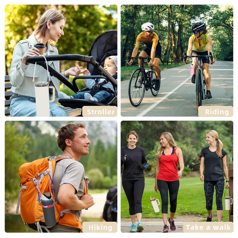 Siliconen Waterfles Handvat слинг-крюм Met Riem Past Op De Meeste 8-40 унций Flessen-Compatibele аксессуары для чашек