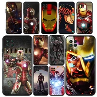 marvel iron man character for huawei nova 2i 3 3i 5t 6 7 7i 8 8i 9 pro mate 10 20 40 lite pro black luxury silicone phone case