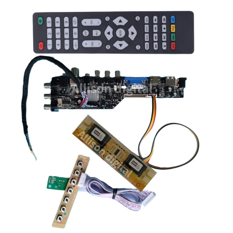 DVB-T2 DVB-C 3663 TV Monitor Kit for M190A1-L02 M190A1-L0A M190A1-L10 LCD LED Screen HDMI+VGA+USB+TV Controller Board Driver - купить по