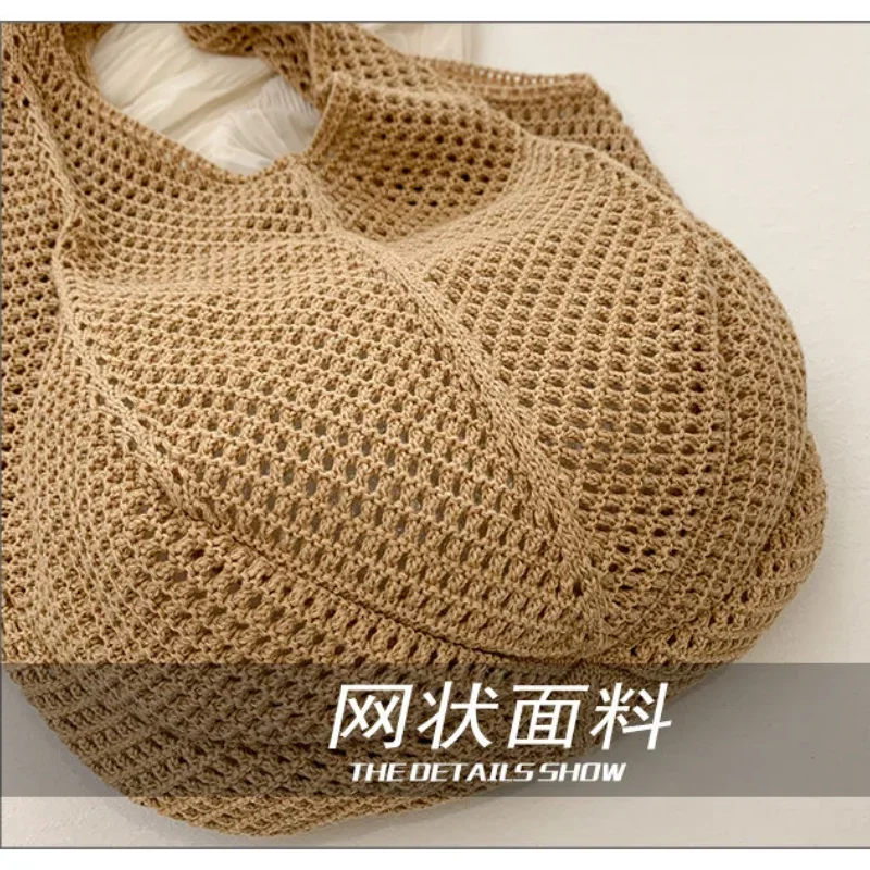 Женская плетеная Сумка-тоут в стиле ретро