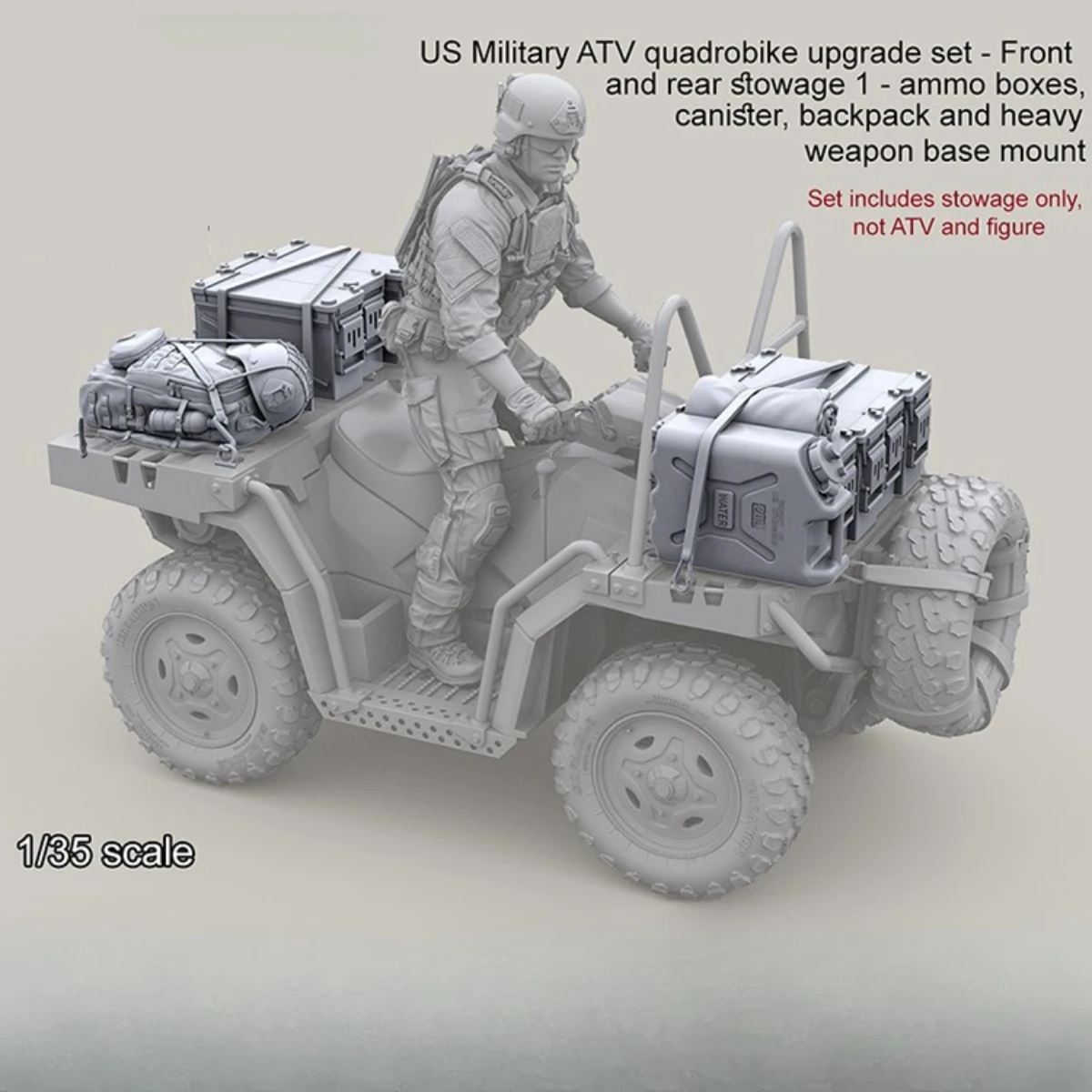 1/35 смоляная фигурка Неокрашенная Модель Kit американская армия ATV quadricycle