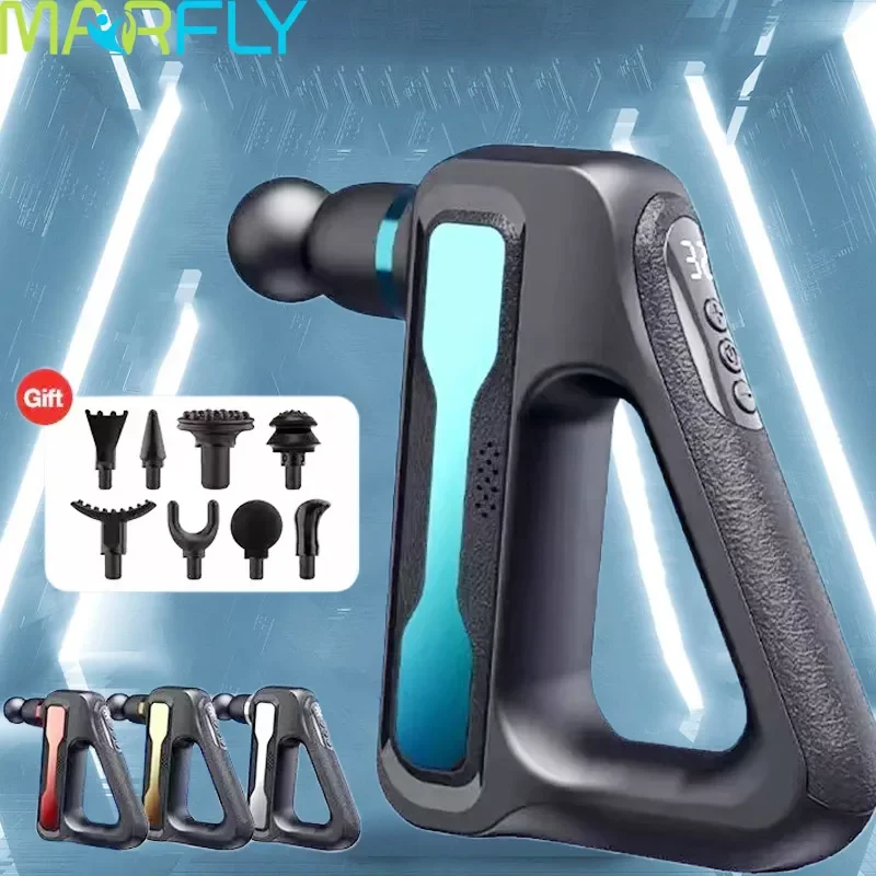 

Массажный пистолет NEW2023, 32 уровня, пистолет для Fascia, глубокая ткань, шея, тело, спина, мышцы, спортивный массажер для релаксации, облегчения бо...