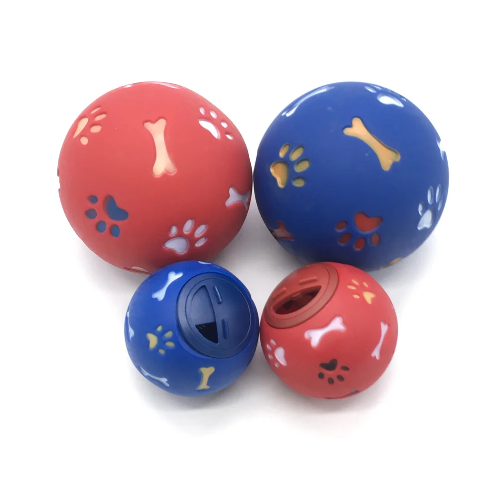 

Pets Toys Chew Dispenser Leakage Food Balls Small Medium Large Dog Play Multifunction Toy Teething Training Balls 7.5/11cm