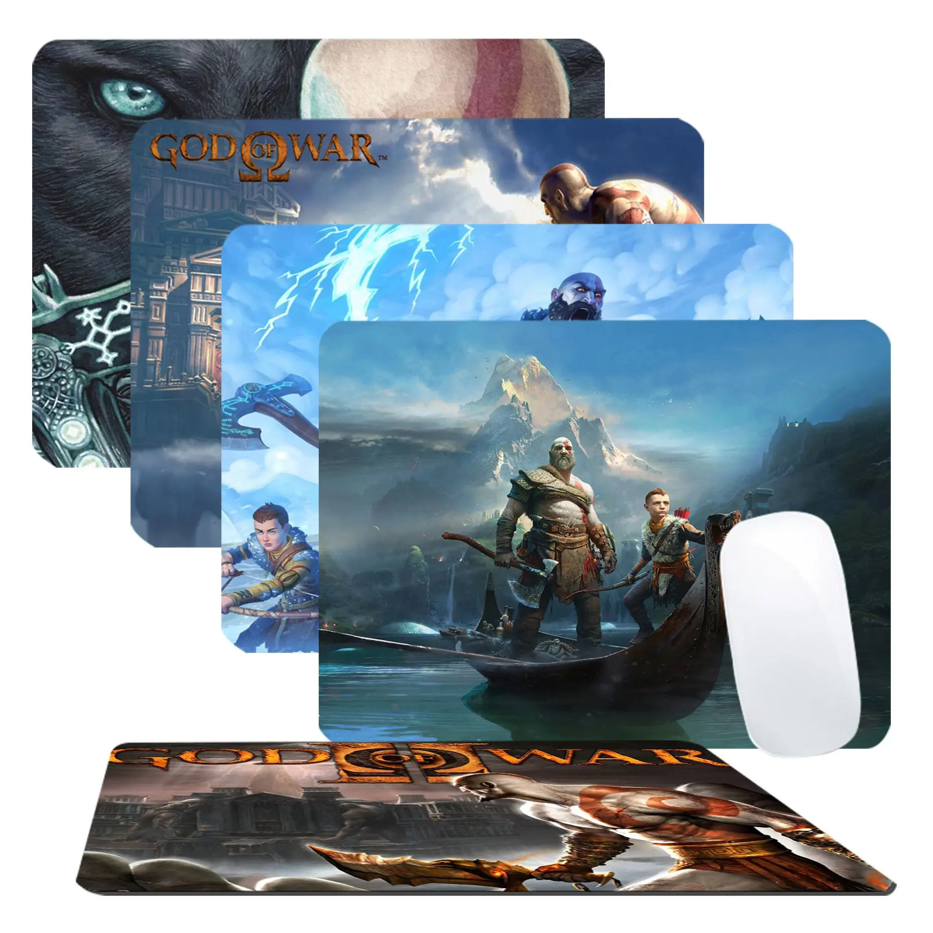 

God Of War Mousepad INS Tide Small Speed Version Game Computer Keyboard Office Table Mat Cheapest Cup Mats Deskpad Home Decor