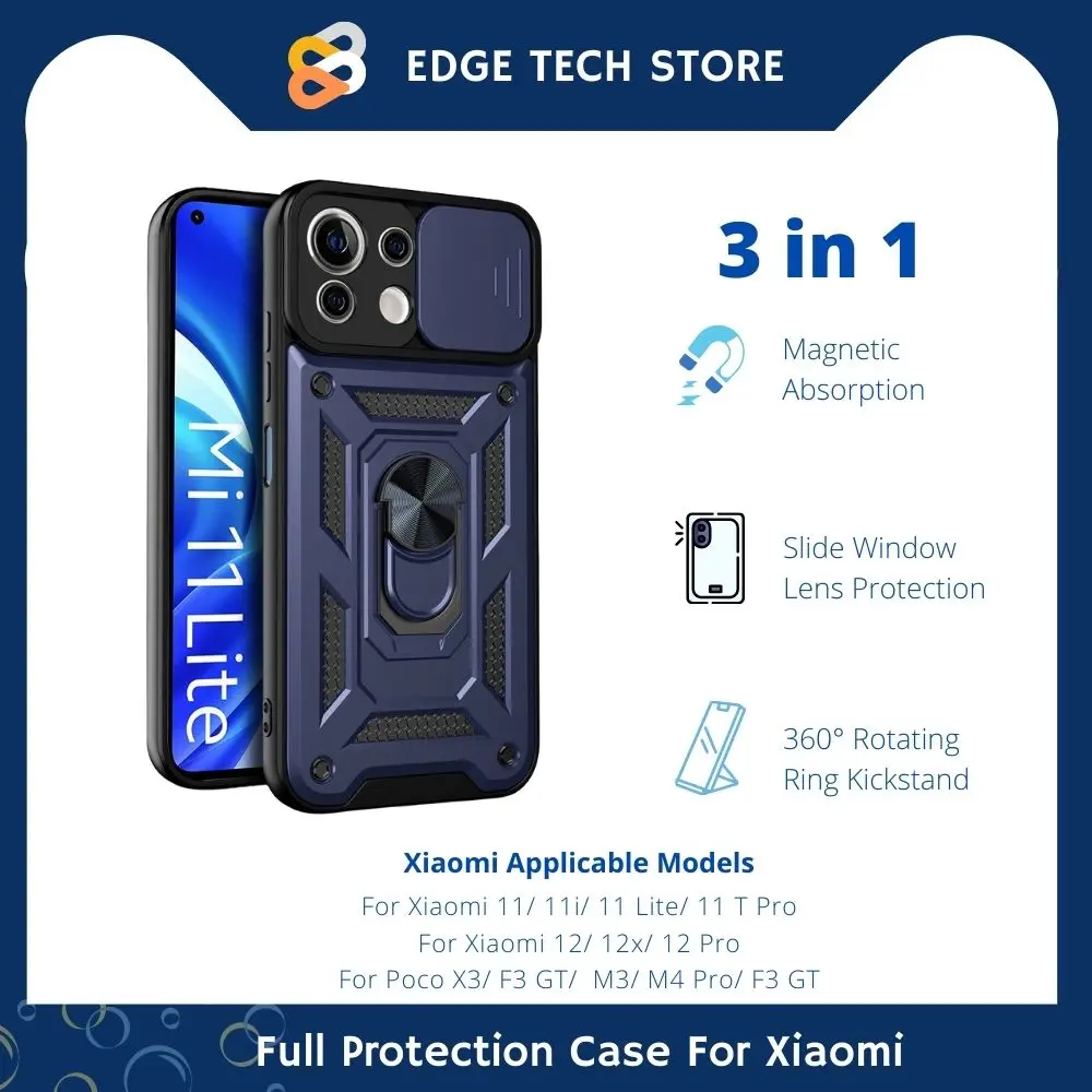 

Case For Xiaomi Mi 11 Lite 5G NE 11T 12 X Camera Protection Phone Cover For Xiao mi 12 PRO POCO M3 M4 Pro F3 X3 GT Case Holder