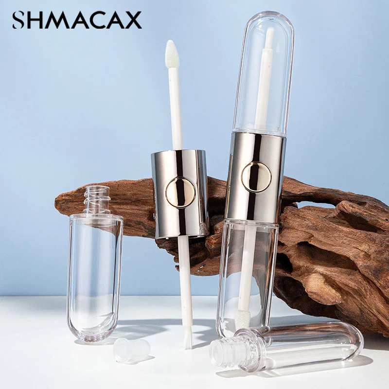 8 мл пустой тюбик для глазури губ овальный с двойной головкой упаковочные