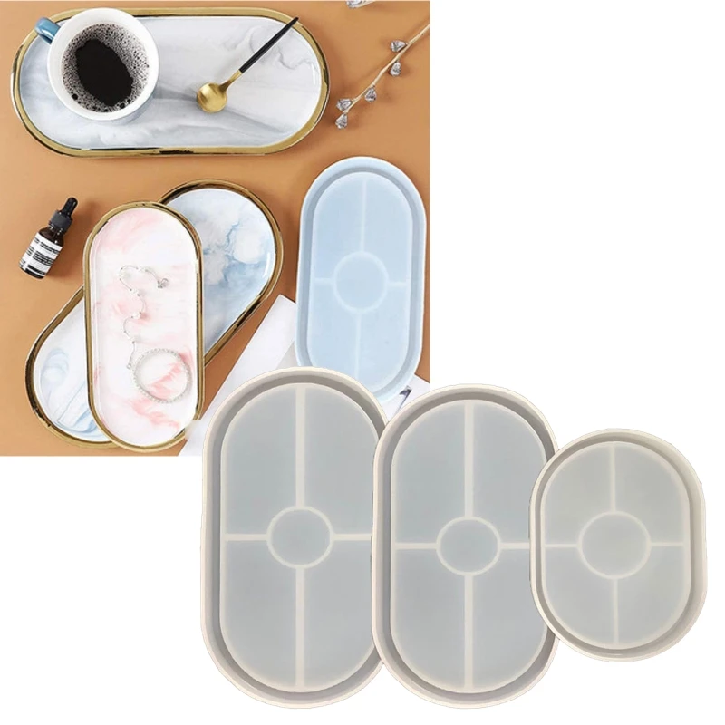 

3 шт., большие, средние, маленькие овальные лотки, фотоподставка, пепельница, бетонный цветочный горшок, фотоформа