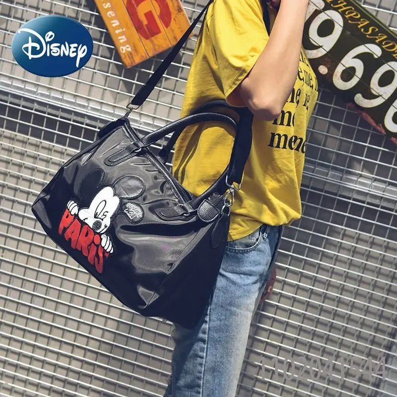 Disney Mickey Travel Bag Men and Women Universal Shoulder Crossbody Handbag Luggage Bag Fitness Bag High Quality Large Capacity