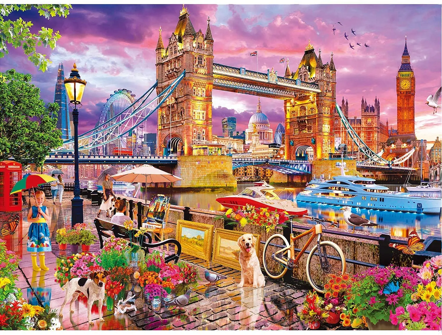 

Jigsaw Puzzle for Adults for Adults Games London Tower Bridge DIY Collectibles Modern Home Decoration wooden baby toys