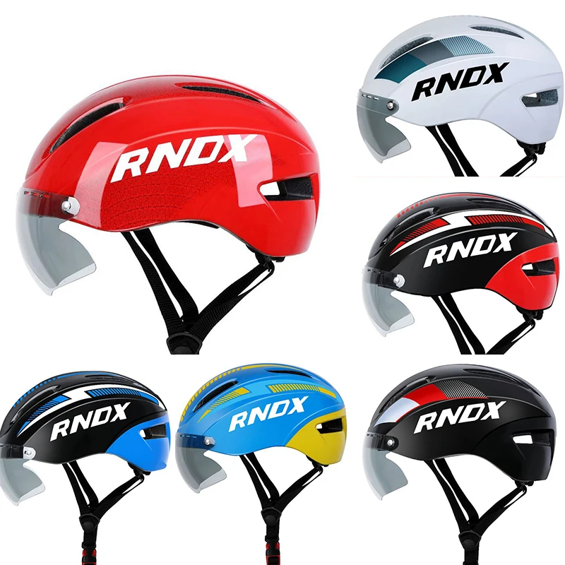 

EPS Bike Helmet With Visor Lens Sports Safety Caps Breathable Durable Road Mountain MTB Riding Cycling Parts Bicycle Equipment