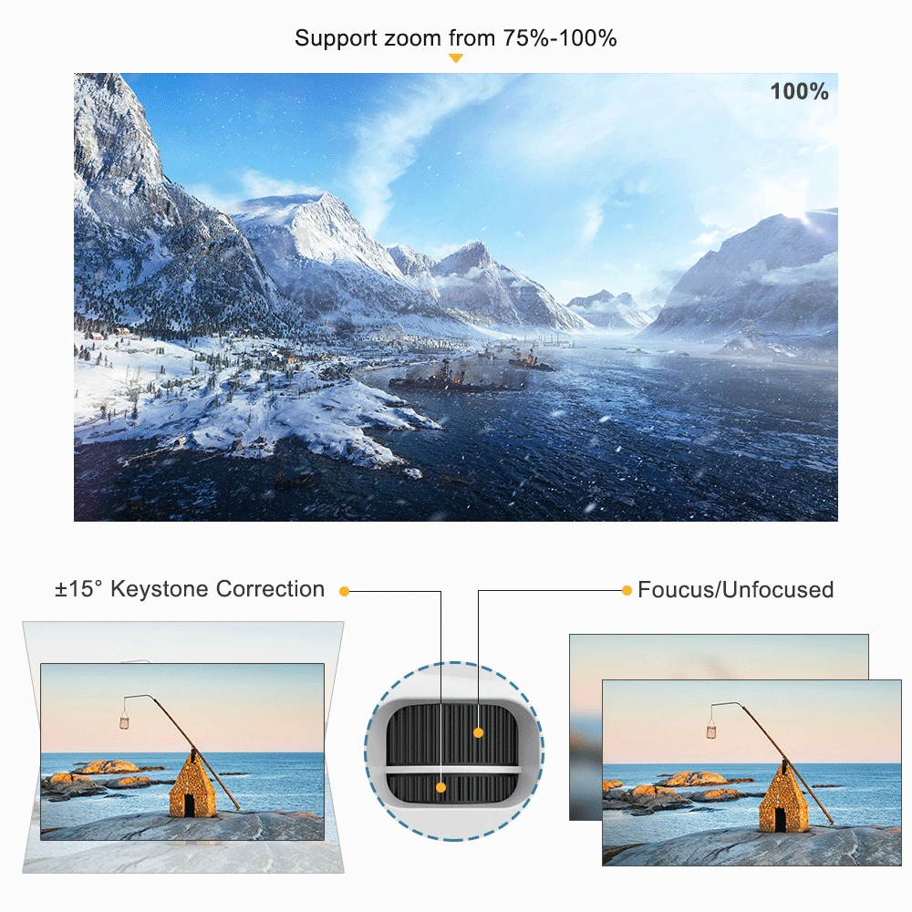 ThundeaL TD92 5G WiFi Мини-проектор для 1080P видео Beamer Smart Phone Mirroring Airplay Портативный домашний кинотеатр 720P проекторы.