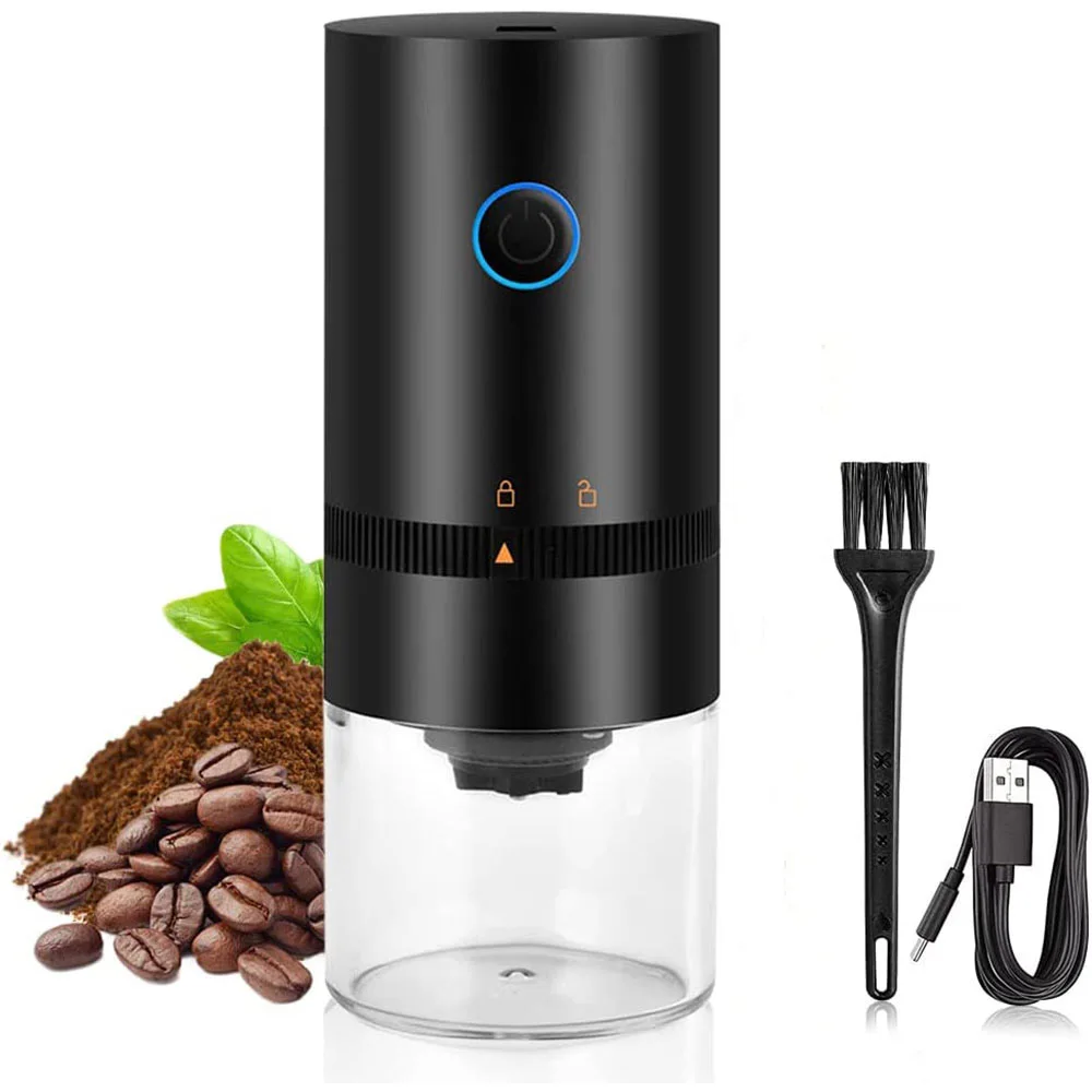 Купи USB Rechargeable Portabl Grinder Electric Coffee Grinder Automatic Beans Mill Conical Burr Grinder Machine For Home Travel за 1,790 рублей в магазине AliExpress