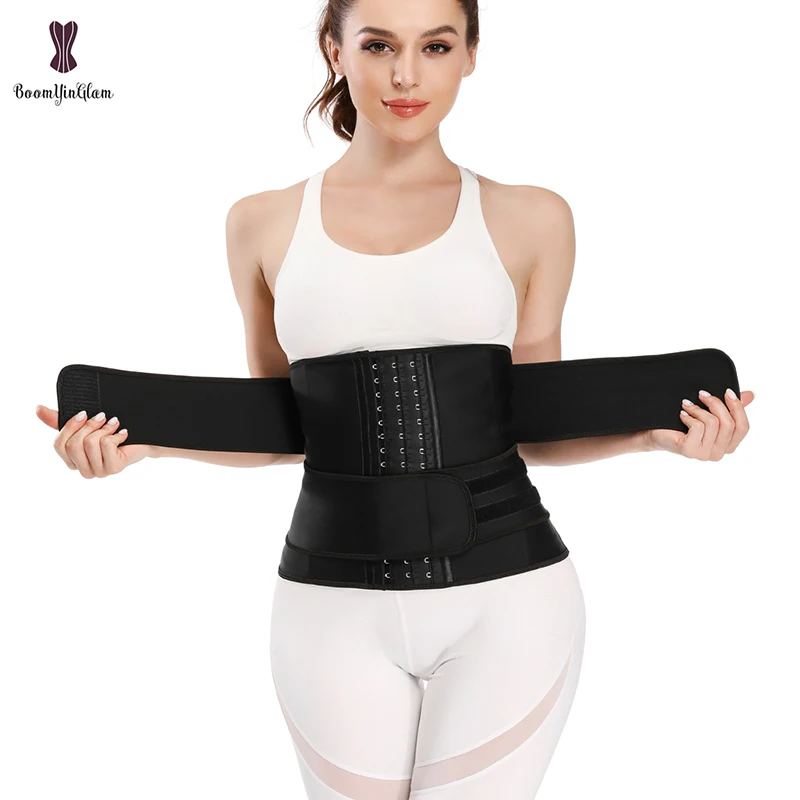 Modeling Strap Body Shapers 3 Hook 9 Steel Bone Latex Waist Trainer 2 Band Underbust Corset Plus Size Waist Cinchers