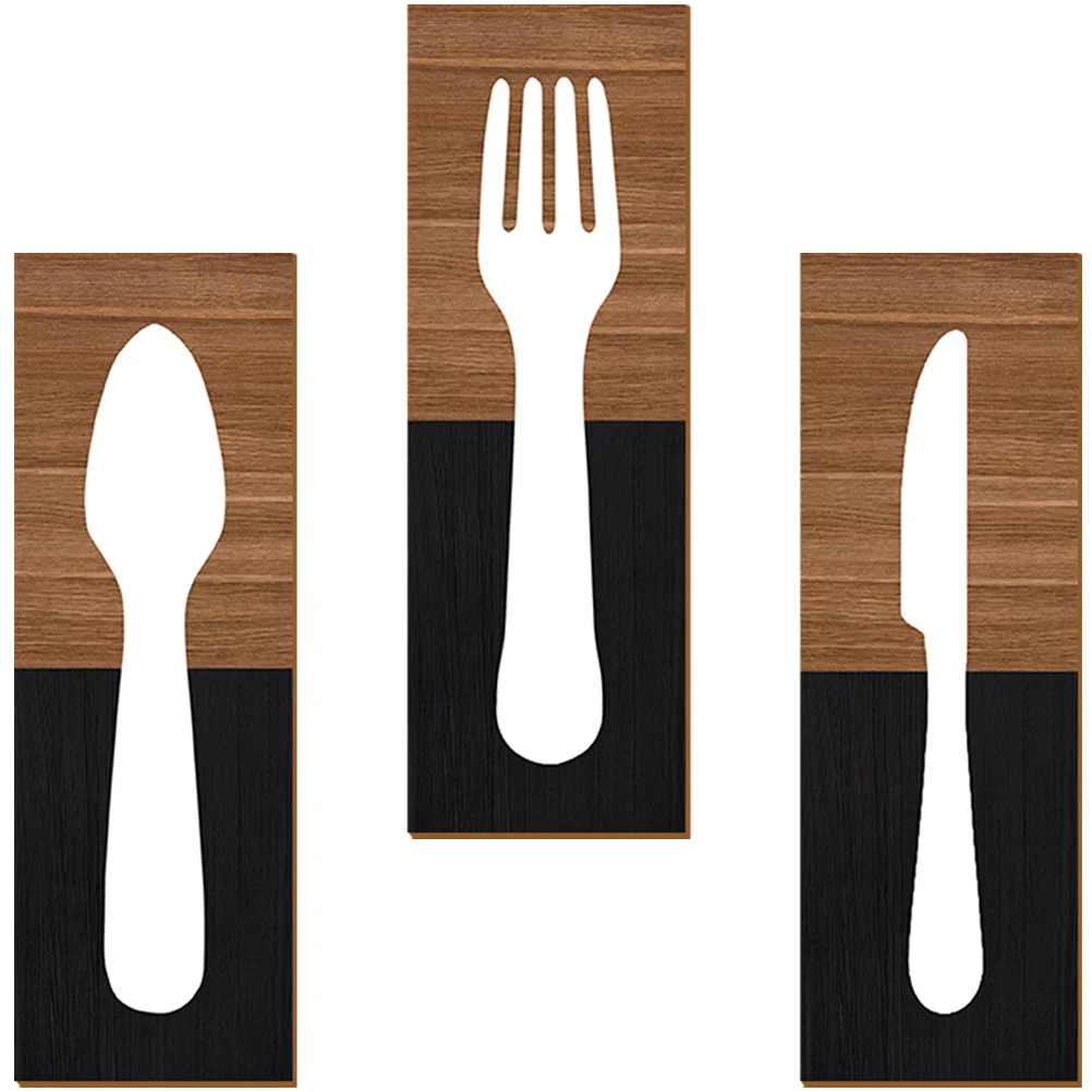 

Sign Wall Kitchen Door Room Hanging Restaurant Decor Homefork Dinning Gift Plaque Spoon Wooden