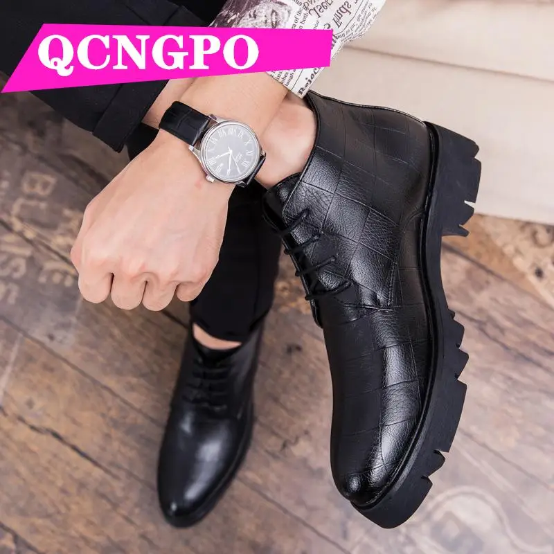 

Ботинки на шнуровке, повседневные ботинки в стиле ретро, Винтажные ботинки, мужские зимние ботинки, короткие Ботинки, Ботильоны, деловые ботинки, кожаные ботинки