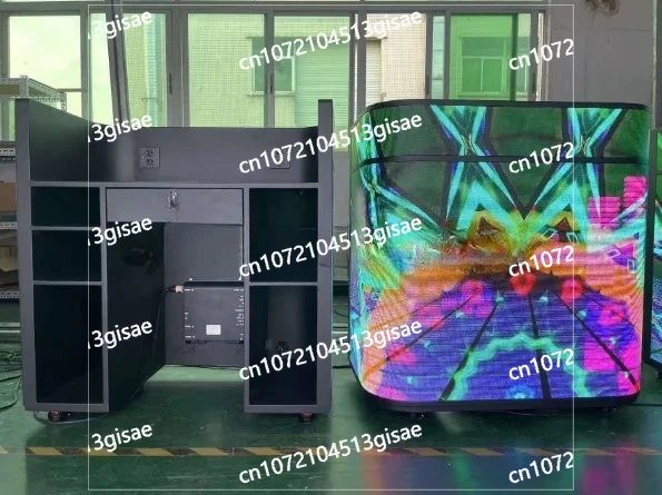Фото Внутренняя и наружная реклама DJ Table Светодиодный дисплей Светодиодная изогнутая поверхность P3.91 №1