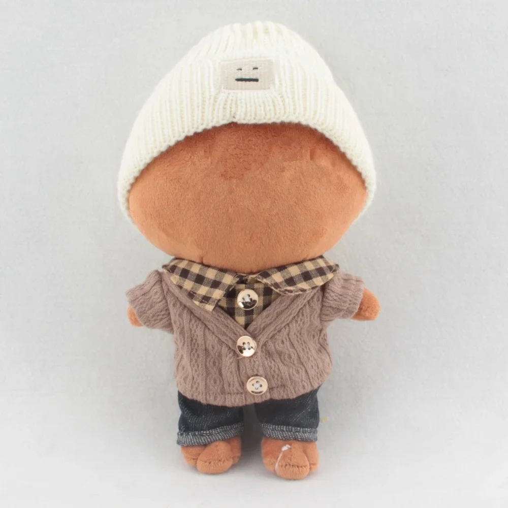 20cm Plush Toy Clothes Winter Vintage Sweater Knitwear Cute Soft Exo Dolls Accessories Children's Toys Birthday Christmas Gift - купить