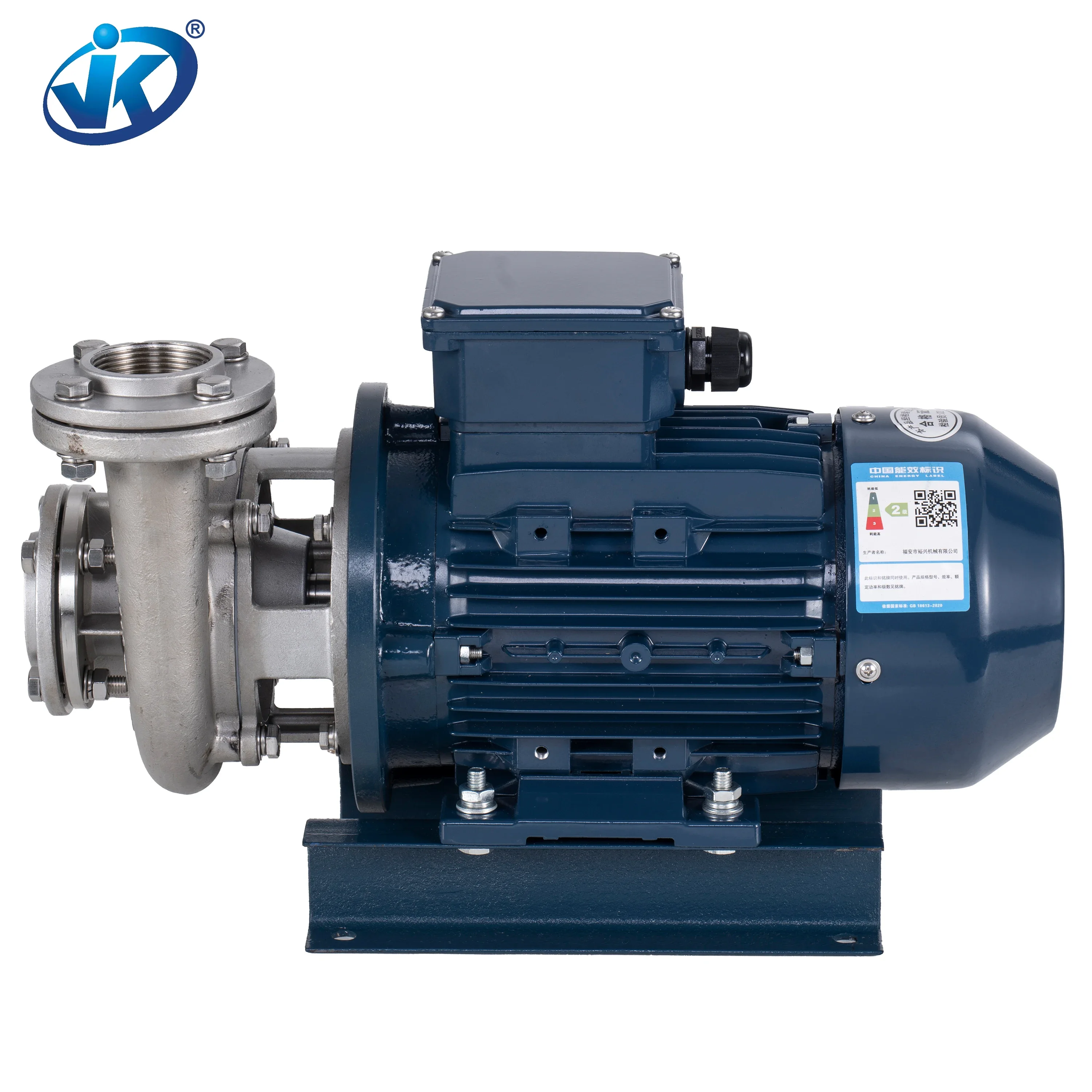 Отклофляжный насос из литой нержавеющей стали с полуоткрытой крыльчаткой для