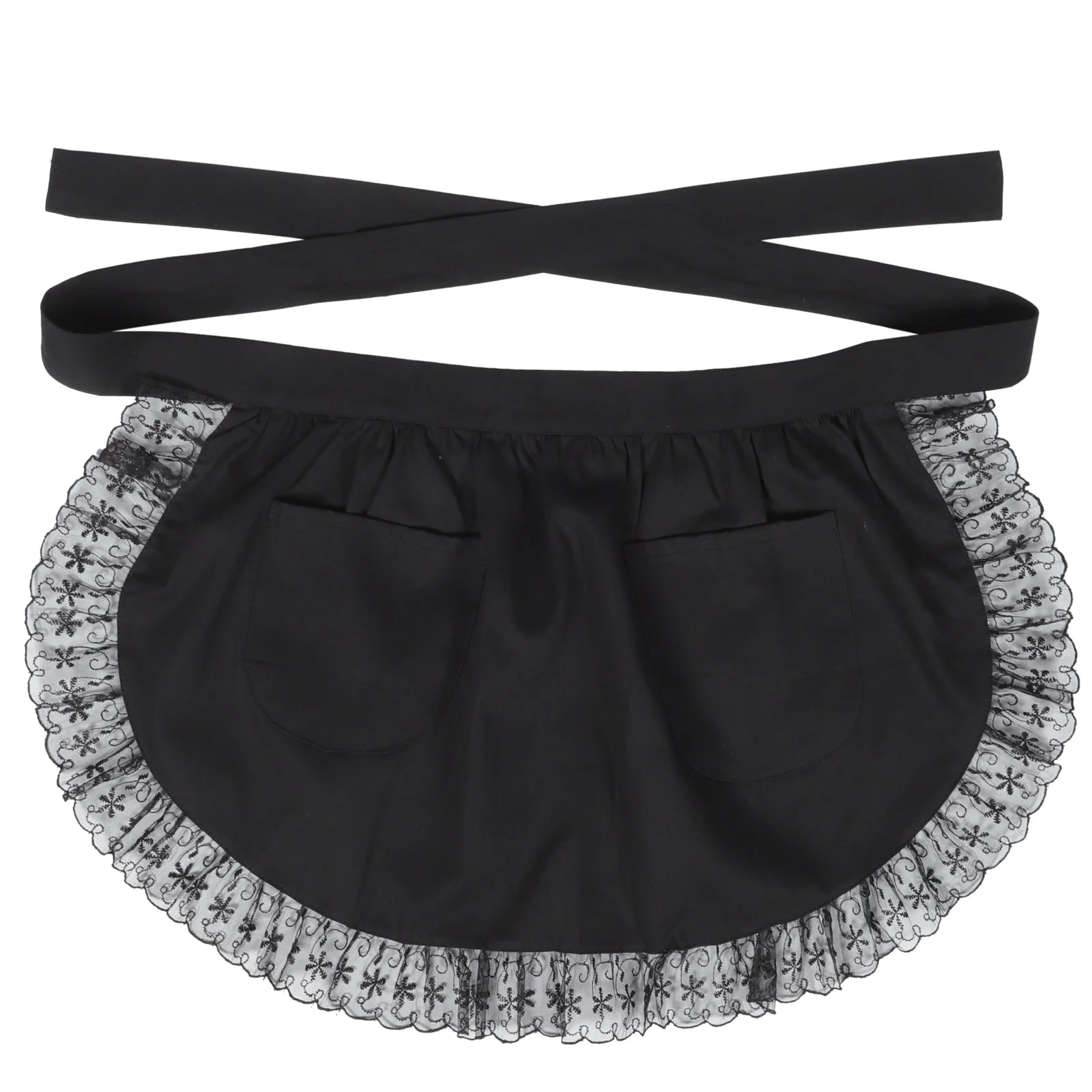 Lace Skirt Women's Aprons for Maid Cosplay Fine Fashionable Server Cotton Use Man Child